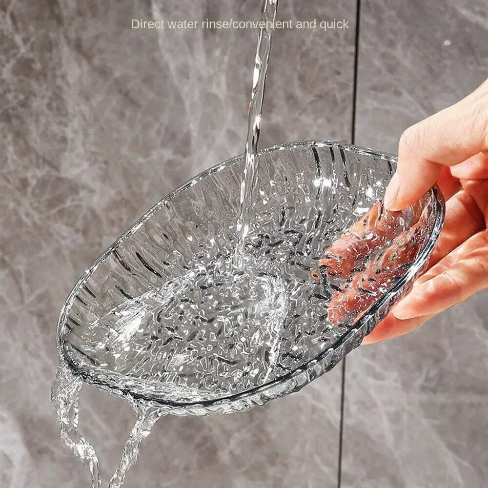 Kit com 6 Pratos de Sobremesa Reutilizáveis em Acrílico com Suporte – Resistentes, Estilosos e Práticos