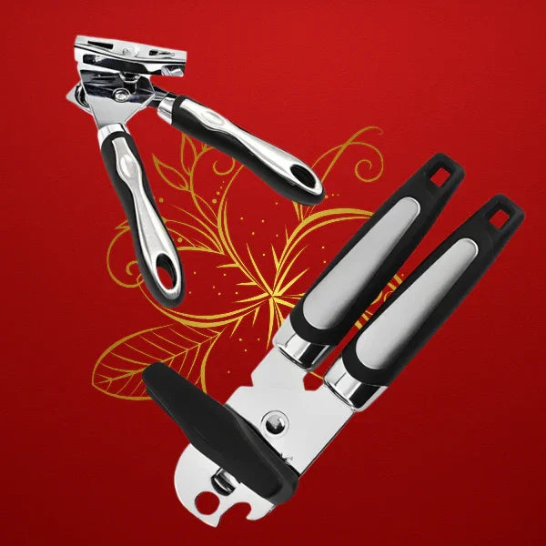 Abridor De Latas E Garrafas Aço Inox Profissional Para Cozinha