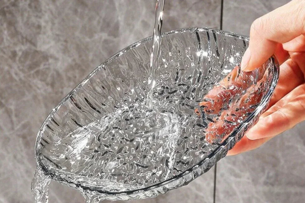 Kit com 6 Pratos de Sobremesa Reutilizáveis em Acrílico com Suporte – Resistentes, Estilosos e Práticos