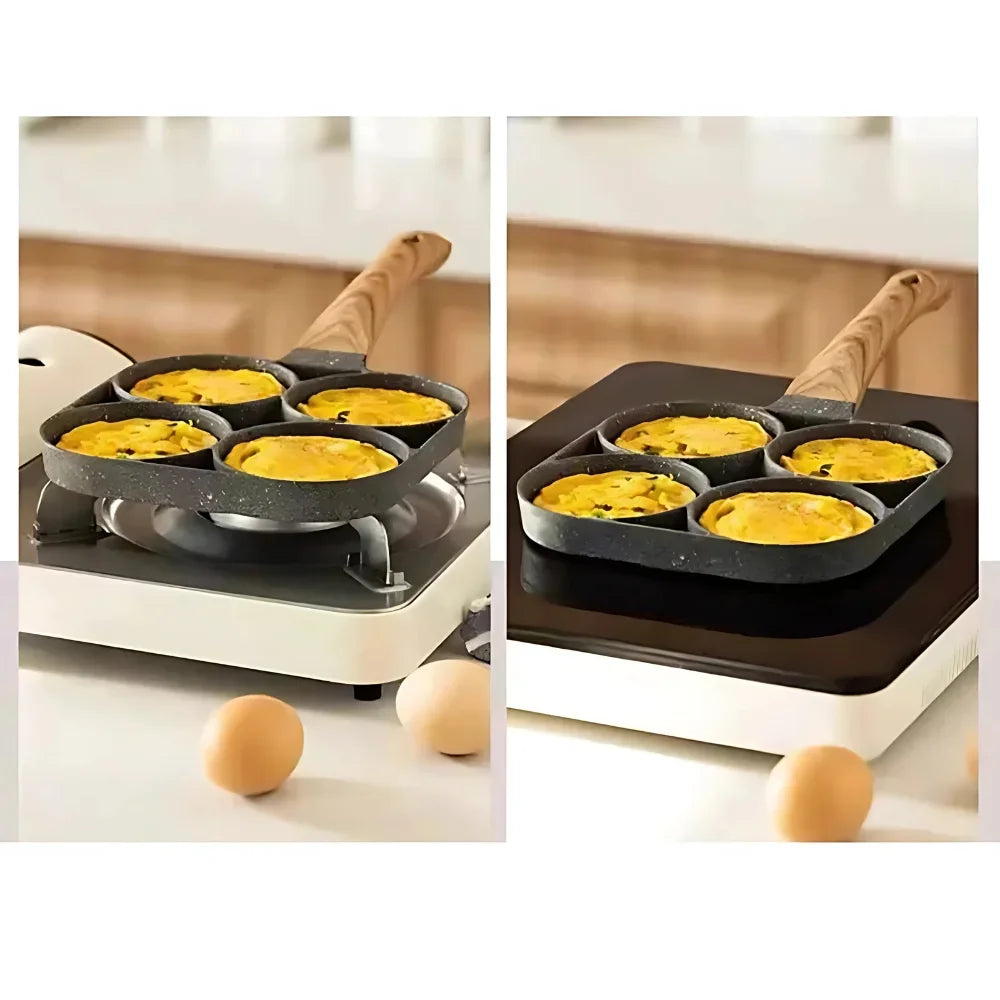 Frigideira Antiaderente com 3 ou 4 Divisórias