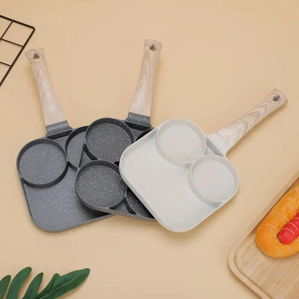 Frigideira Antiaderente com 3 ou 4 Divisórias