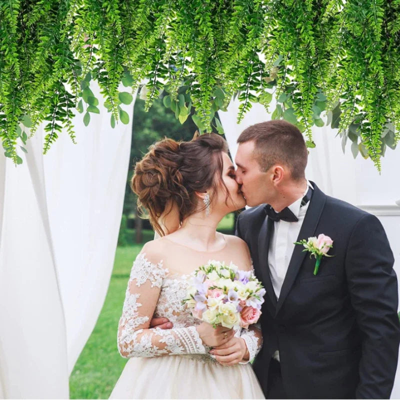 Planta Artificial Pendente 90cm – Folhagem de Hera Plástica para Decoração de Casa, Casamentos e Festas