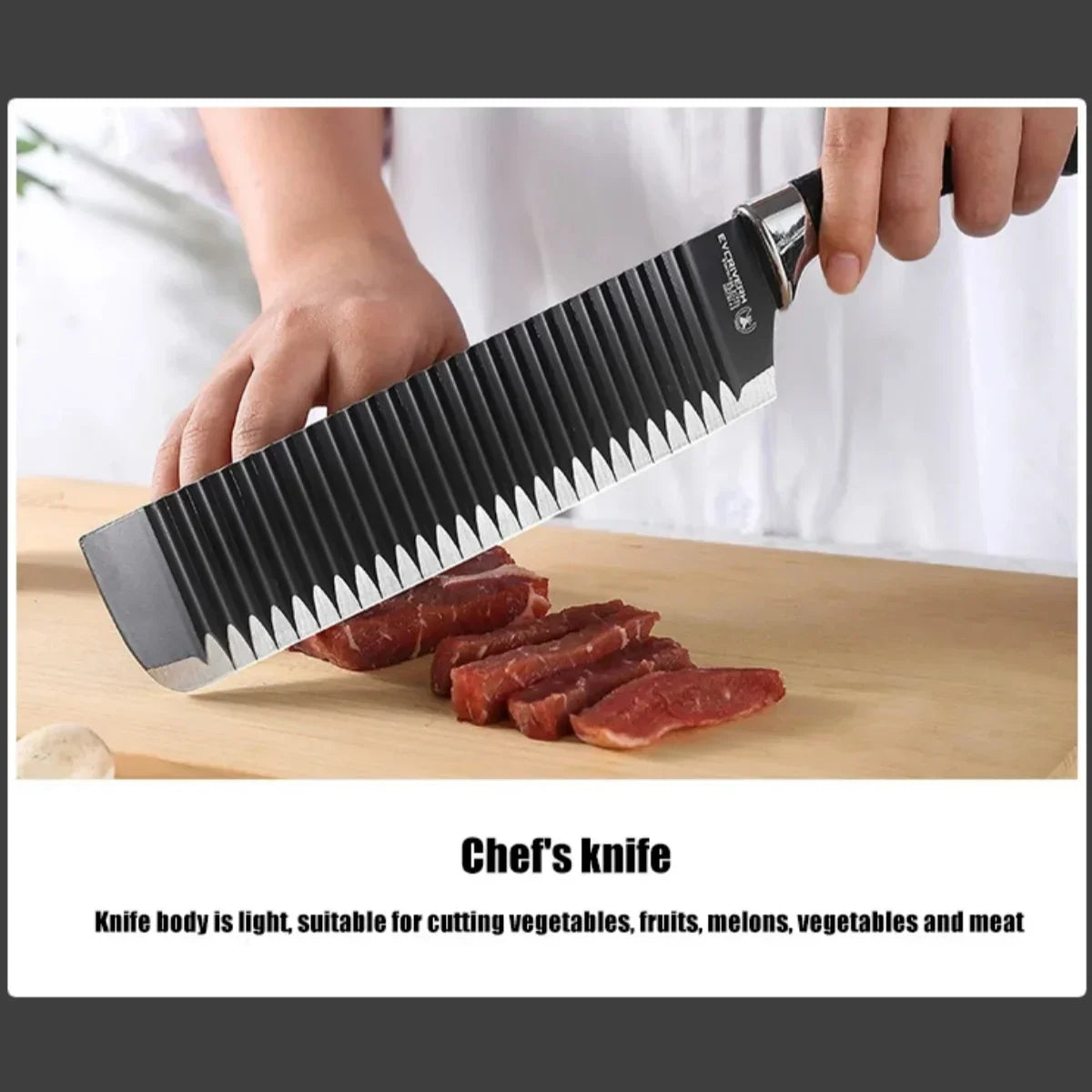 Conjunto de Facas 6 Peças – Lâminas de Aço Inox com Cabo Preto