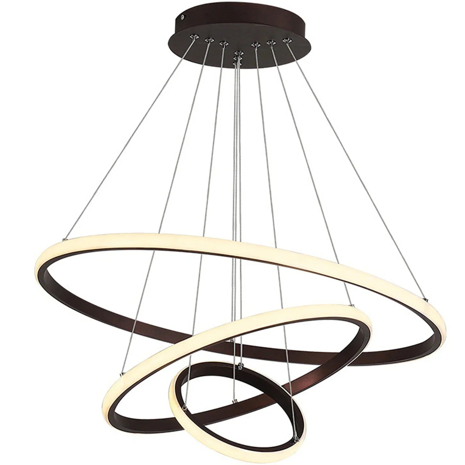 Pendente LED Moderno Minimalista Dourado e Preto – Elegância e Estilo para Sua Casa